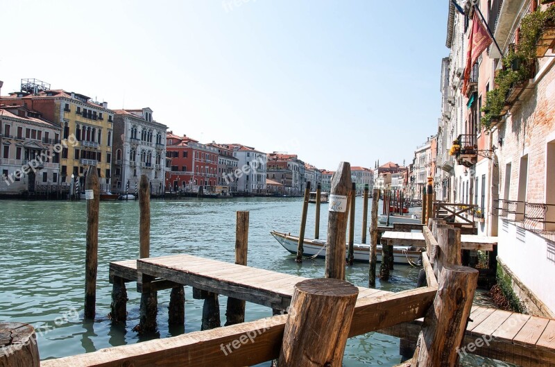 Venezia Waterway Old Houses Free Photos