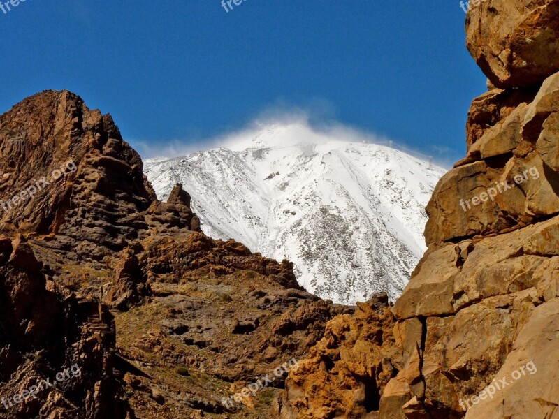 Teide Mountain Landscape Canary Islands Spain