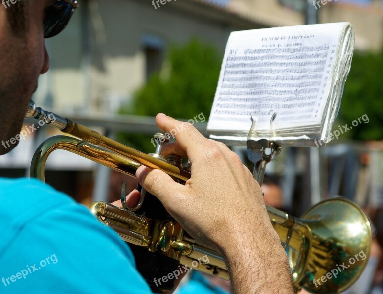 Musician Trumpet Fingers Music Free Photos