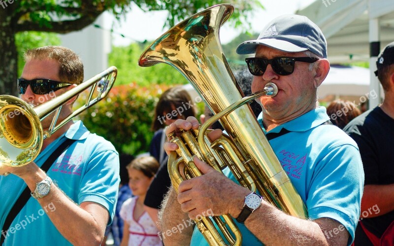 Musicians Trombone Orchestra Copper Free Photos