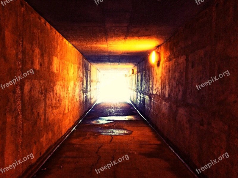 Light Tunnel Corridor Entrance Underground