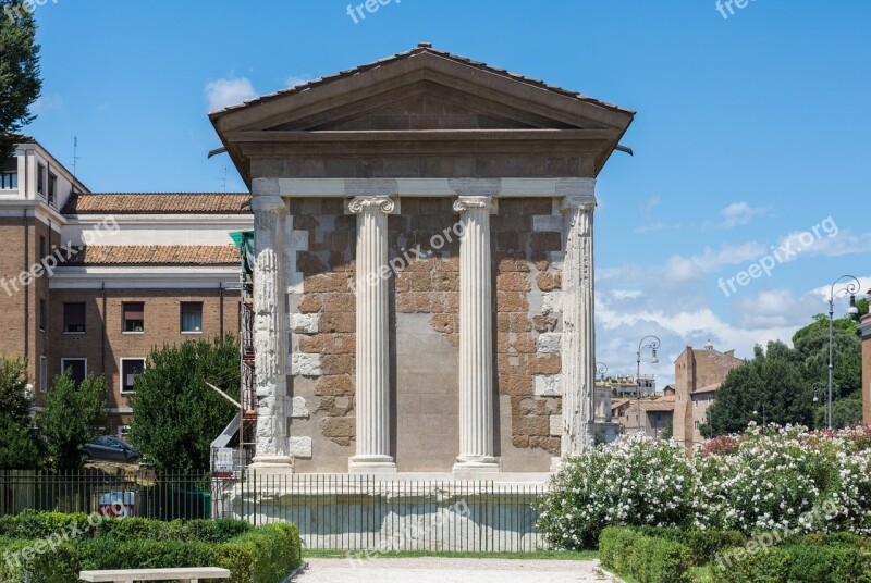 Temple Temple Of Portunus Ancient Rome Rome Italy