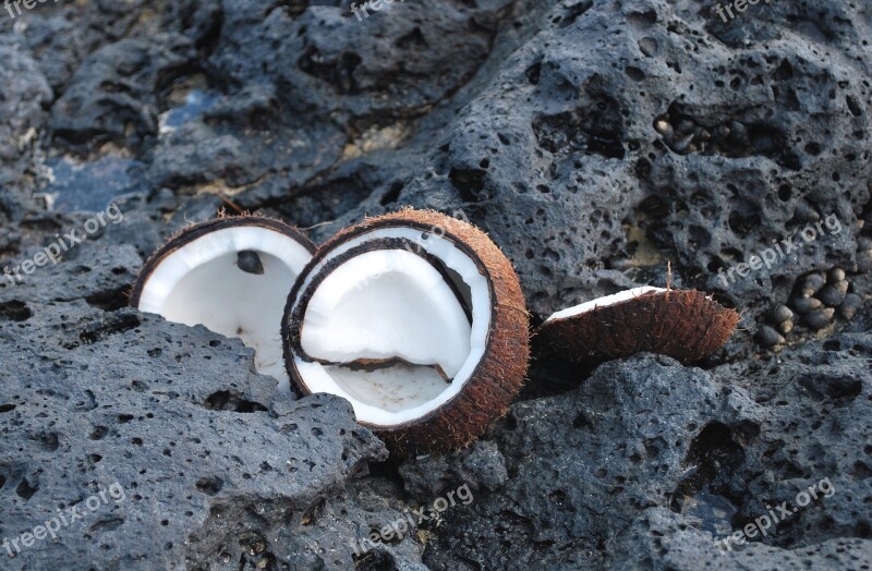 Cocos Stone Black Beach Nature