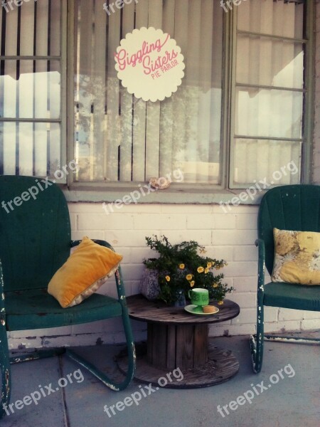 Terrace Chairs Outdoors Porch Visit