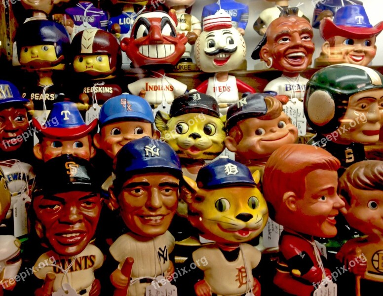 Baseball Bobbleheads Vintage Antiques Figures