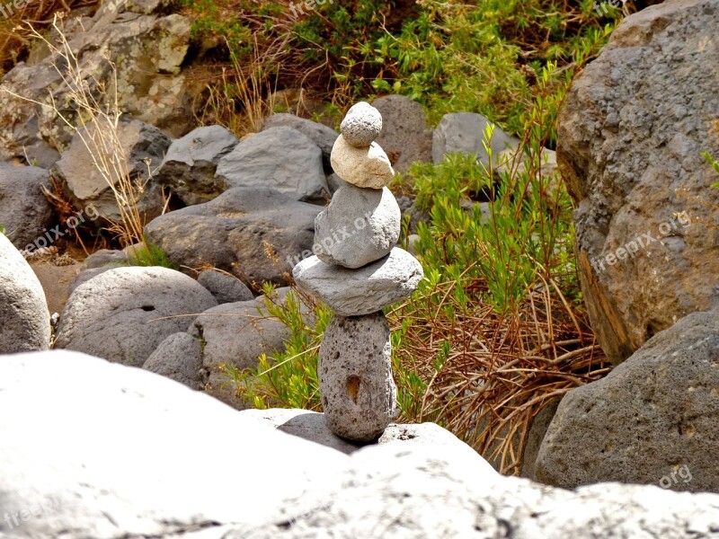 Stones Balance Hiking Cairn Directory