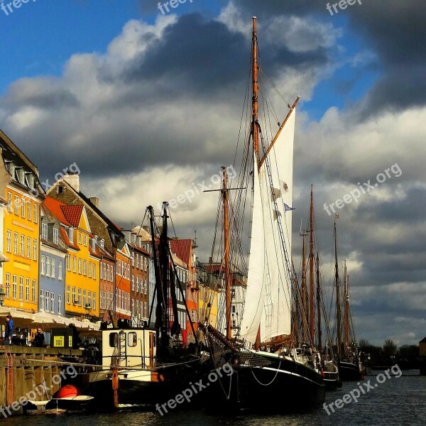 Copenhagen Denmark Canal Europe Travel