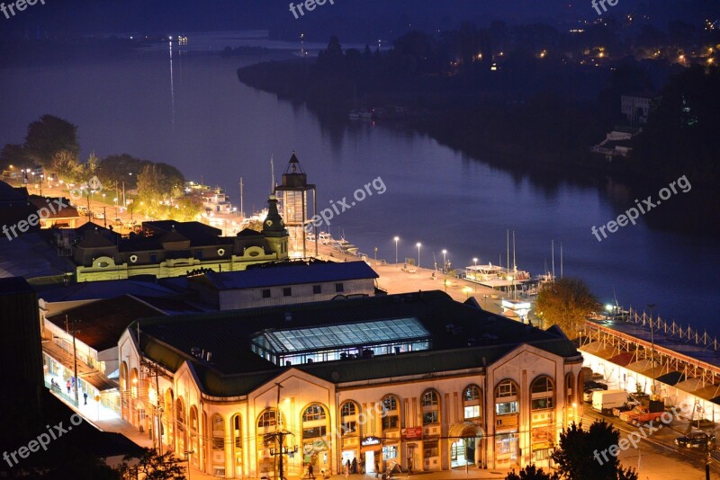 Night City River Valdivia Brightness