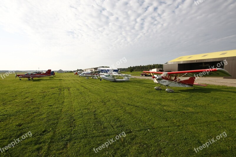 Plane Take Off Aviation Sky Clouds