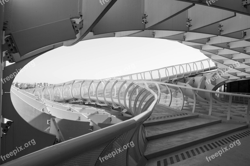 Architecture Modern Seville Spain Metropol Parasol