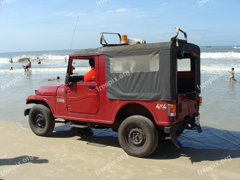 Patrol Jeep Van Beach Vehicle