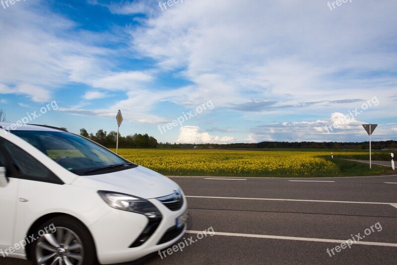 Auto Junction Road Oilseed Rape Agricultural Operation