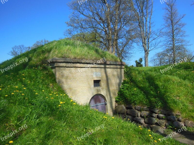 Rampart Military Gunpowder House Built In The Rampart Grass Roof