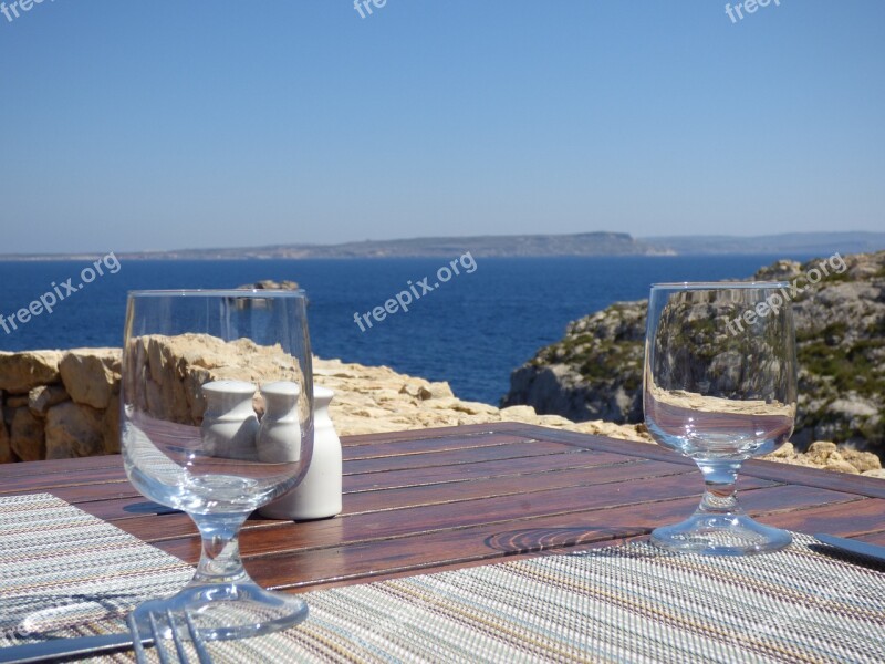 Mgarr Ix-xini Bay Secluded Boat Sea