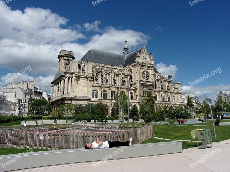 Monument Paris Church Heritage Sky