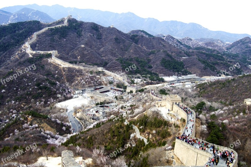 Great Wall Wonder Of The World China Beijing Free Photos