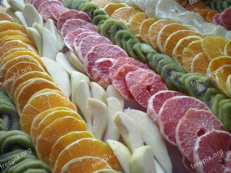 Fruit Slices Appetizer Orange Greapfruit