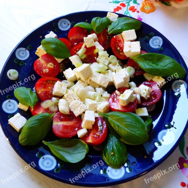 Salad Cheese Onion Feta Cheese Tomatoes