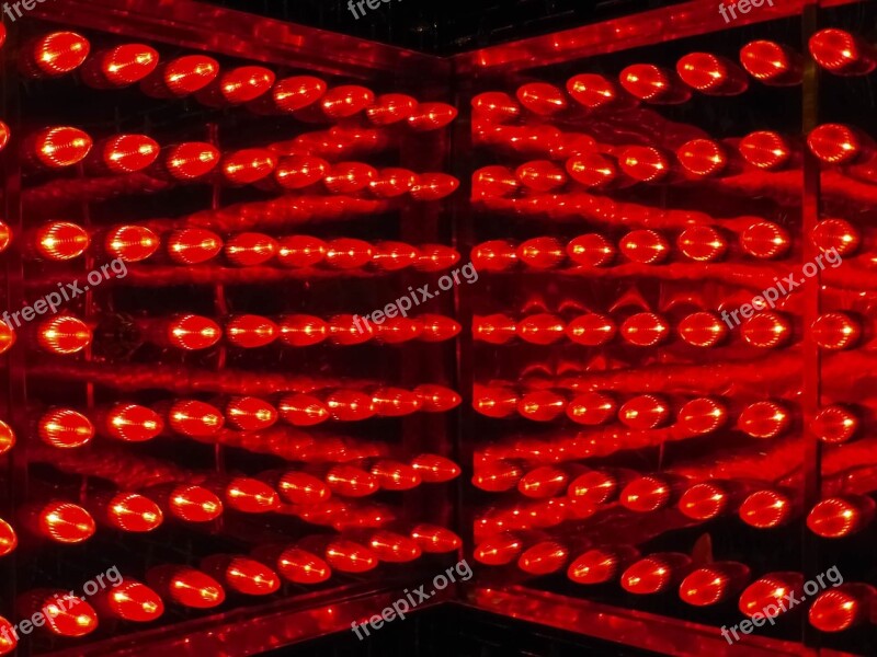 Lights Red Bright Color Decoration