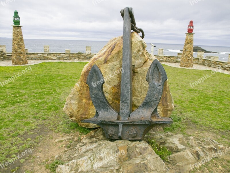 Anchor Gas Lights Tapia Casariego Asturias Free Photos