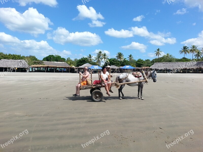 Beach Pochomil Nicaragua Holiday Peace