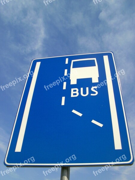 Road Sign Tablet Bus The Station Free Photos