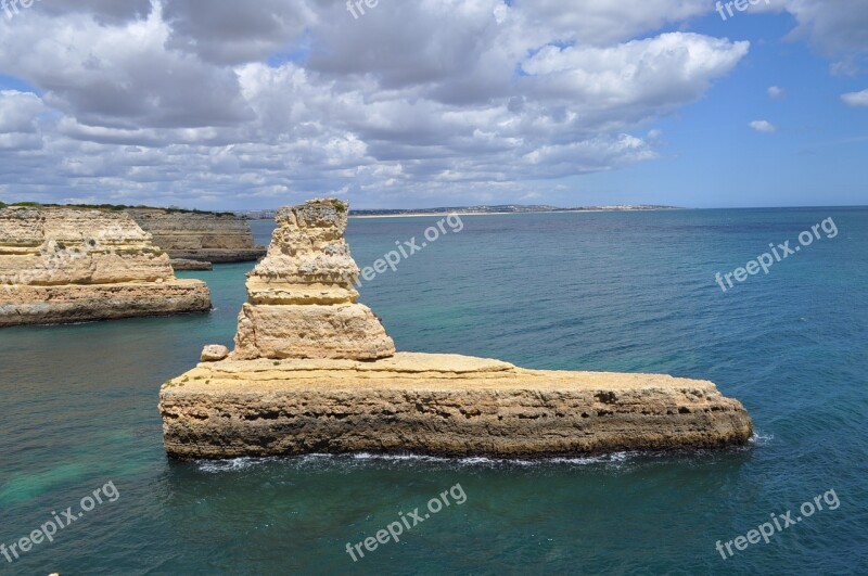 Rocks Island The Coast The Atlantic Ocean Portugal