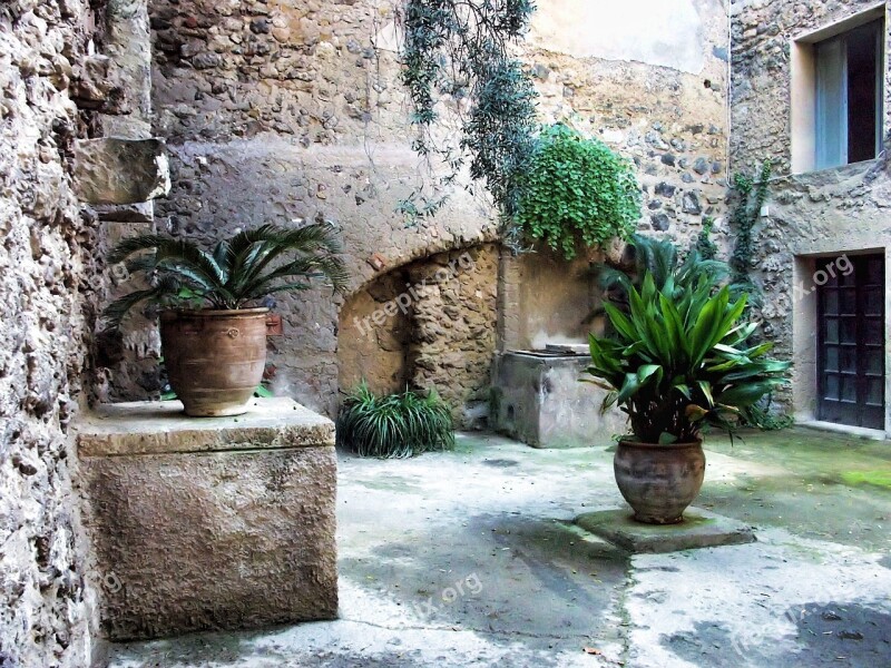 Italy Ischia Castello Aragonese Passage Stone