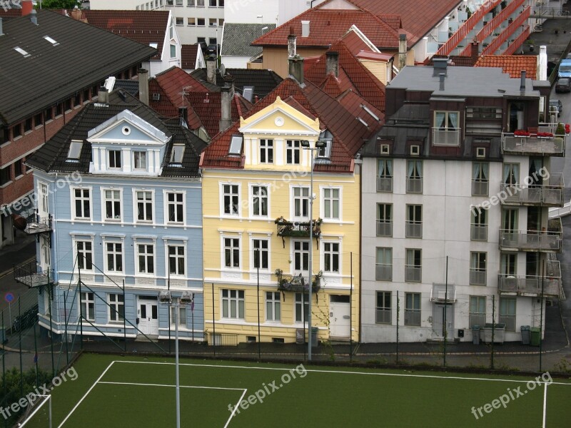 City Stavanger Norway View Soccer Field