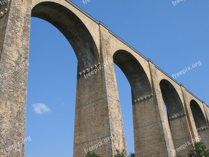 Bridge Arches Burgundy France Viaduct