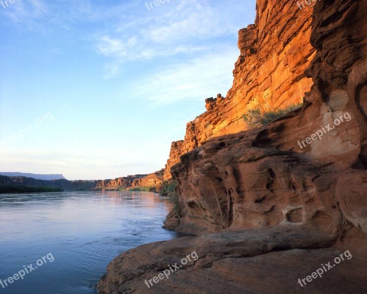 Colorado River Landscape Meander Canyon Scenic Nature