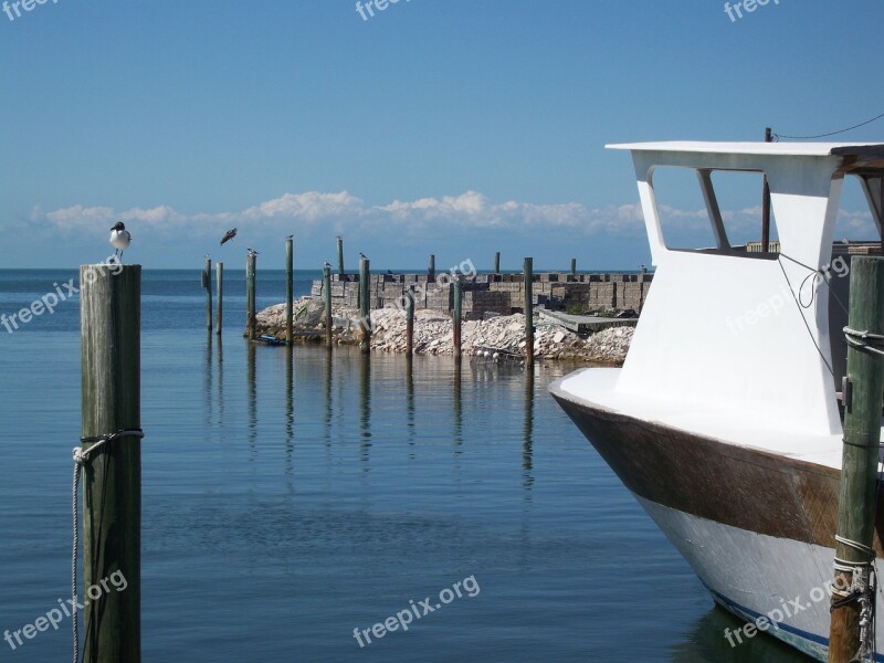 Lobster Boat Harbor Fishing Ocean Sea