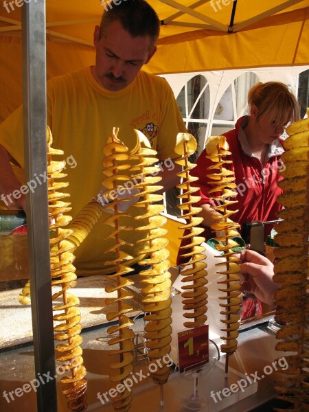 Latvia Riga The Seller Fries Free Photos