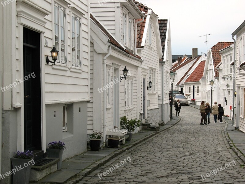 Norway Stavanger City Street White House