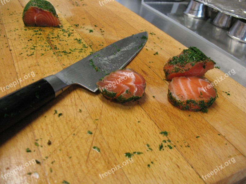 Salmon Norway Sea ​​fish Knife Free Photos