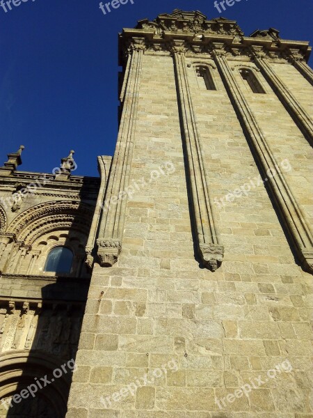 Cathedral Santiago Of Compostela Plaza De Platerias Berengaria Galicia