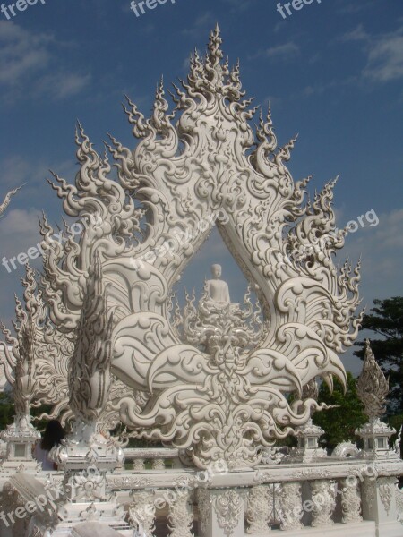 Wat Rong Khun City Chiang Rai Thailand The White Temple