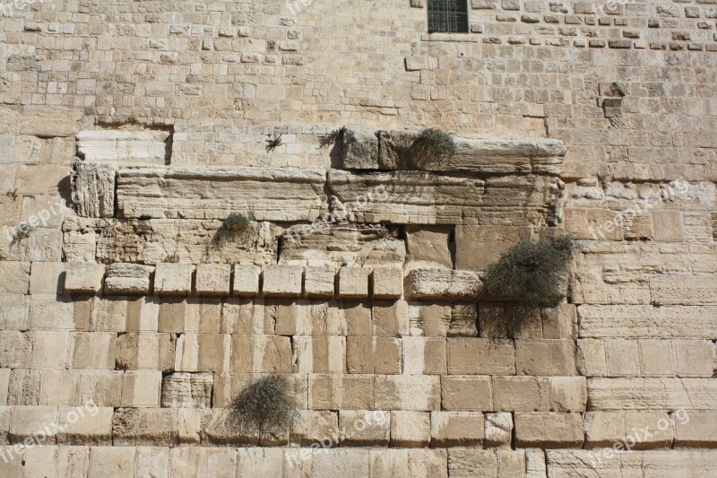 Robinson's Arch Jerusalem Stone Ruin Free Photos