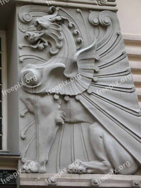 Latvia Riga Stucco Art Nouveau Free Photos