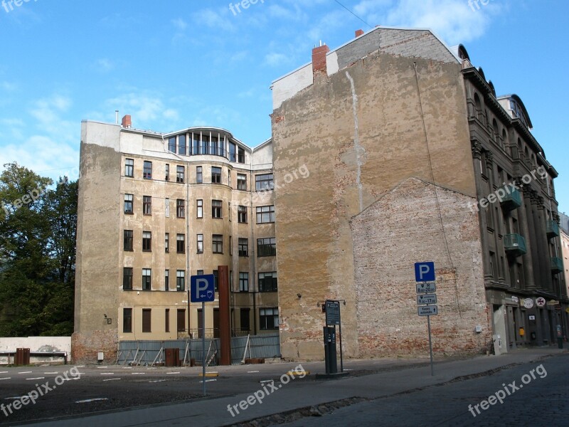 Latvia Riga Brick Building Free Photos