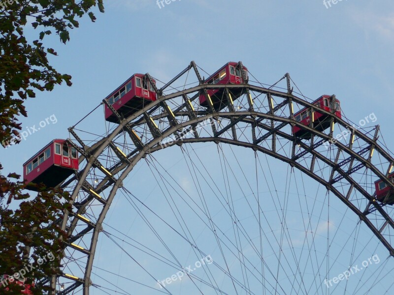 Vienna Prater Ferris Wheel Hustle And Bustle Ride