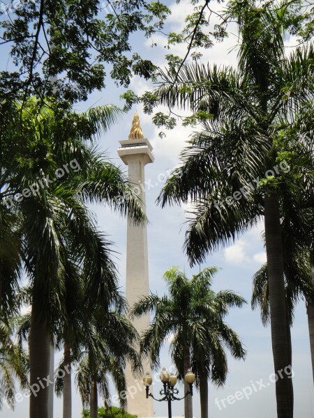 Jakarta Indonesia National Monument Cityscape