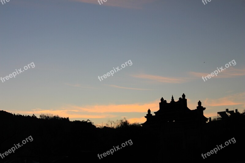 Silhouette In Yunnan Province China Wind Free Photos