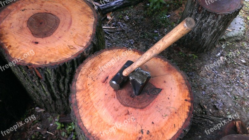 Wood Hammer Job Working Lumber