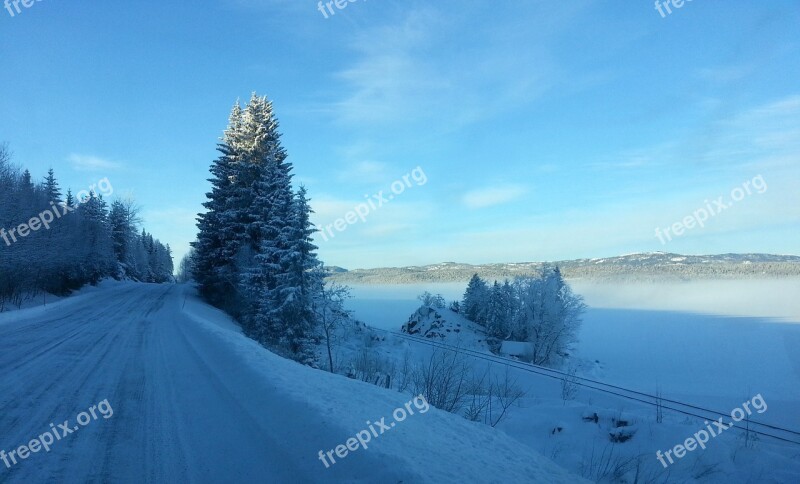 Norway Winter Snow Frozen Coldness