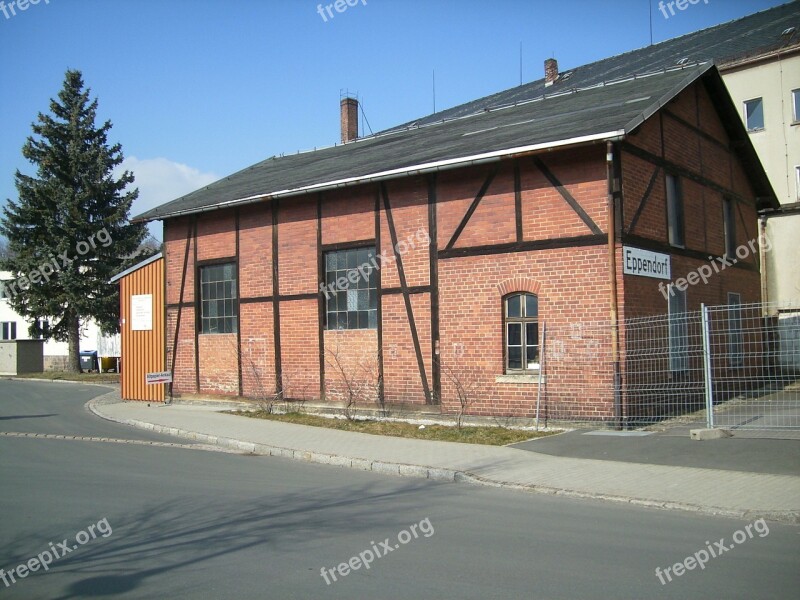 Eppendorf Saxony Locomotive Shed Railway Narrow Gauge Railway