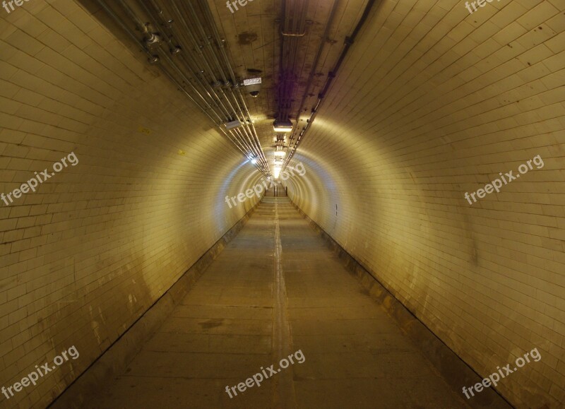 Tunnel Thames Greenwich Subway Underpass