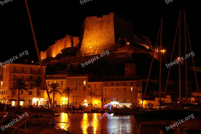 Corsican Blueprint Night Evening Lights