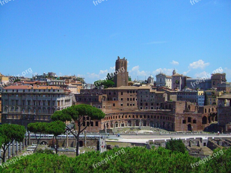 Ancient Rome Rome Roma Capitale Construction Fori Imperiali