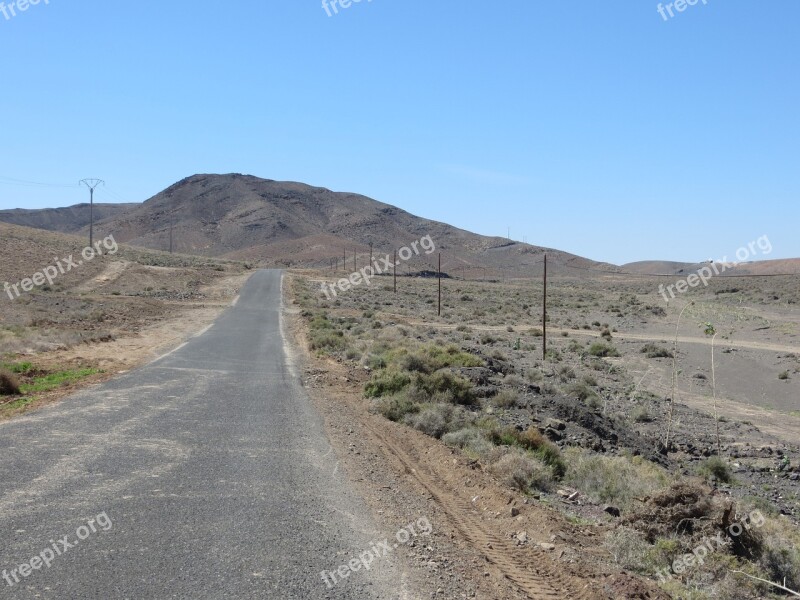 Fuerteventura Road Dry Free Photos